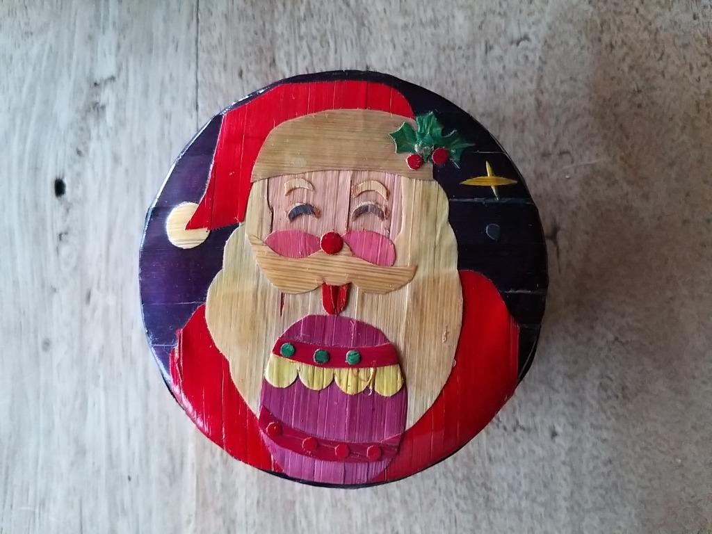 Kerst - 3 doosjes in elkaar kerstman, Ophalen of Verzenden, Zo goed als nieuw