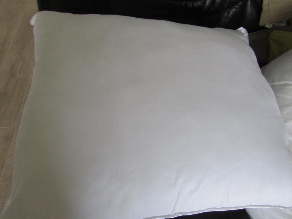 4 kussens met ritssluiting syndon fill, Eenpersoons, Wit, Overige typen, Ophalen of Verzenden