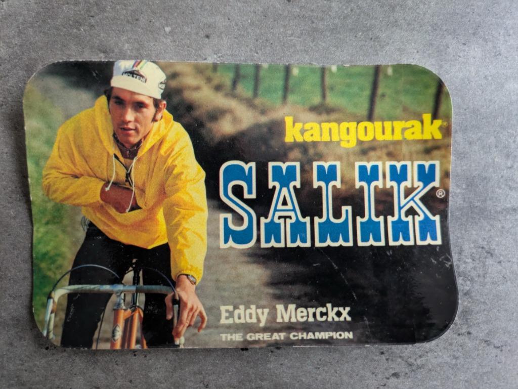 EDDY MERCKX STICKER SALIK REKLAME DE KANNIBAAL, Verzenden, Sticker