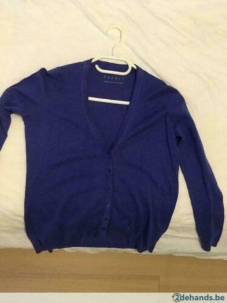 Paarse gilet Esprit, Ophalen, Zo goed als nieuw, Maat 38/40 (M), Paars