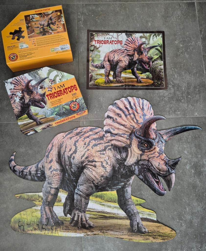 Triceratops puzzel, Ophalen, Gebruikt