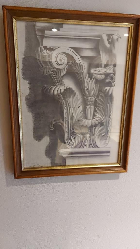 Ontwerp  korinthische zuilkapiteel, Antiek en Kunst, Ophalen