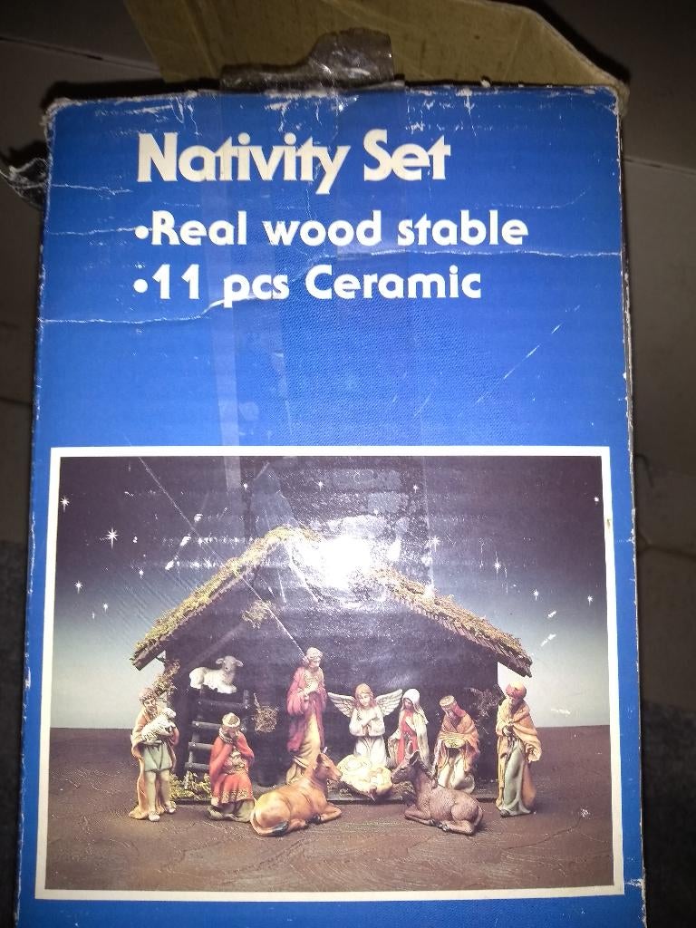 kerststal  - nativity set - keramiek, Ophalen of Verzenden, Gebruikt