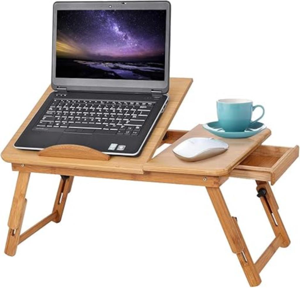 Bureau pour ordinateur portable, drap de lit pour ordinateur