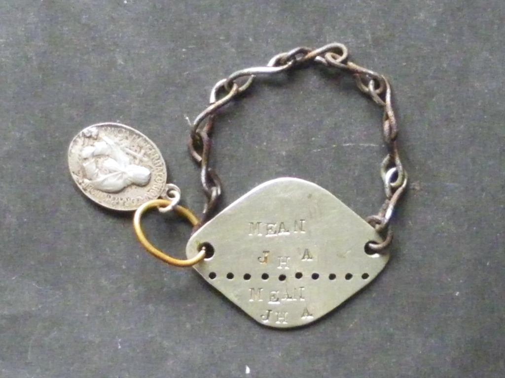 Bracelet matricule belge 3ème régiment du génie modèle 1918, Verzamelen, Verzenden, Landmacht, Embleem of Badge