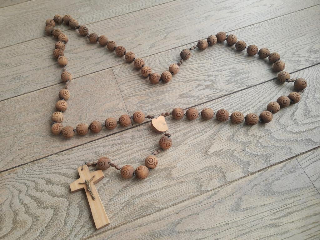 Grote houten paternoster, Verzamelen, Ophalen of Verzenden, Zo goed als nieuw