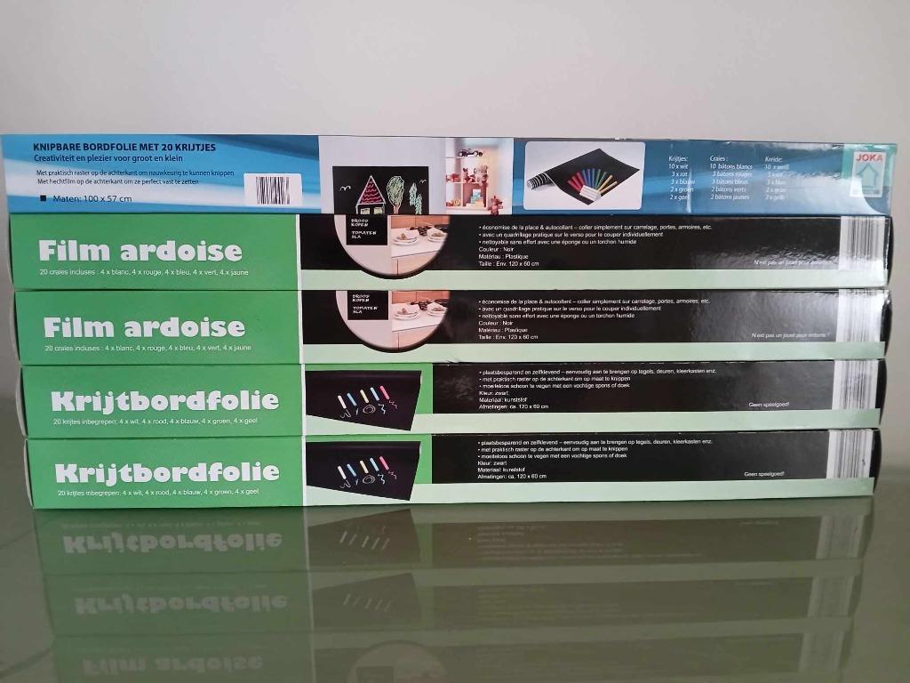 Krijtbordfolie 5 verpakkingen NIEUW, Ophalen, Nieuw, Puzzelen