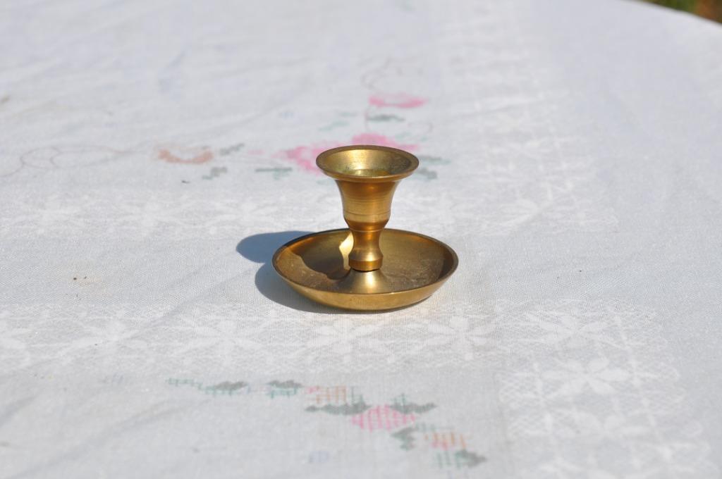 mini bougeoir en laiton, Ophalen of Verzenden, Koper of Brons