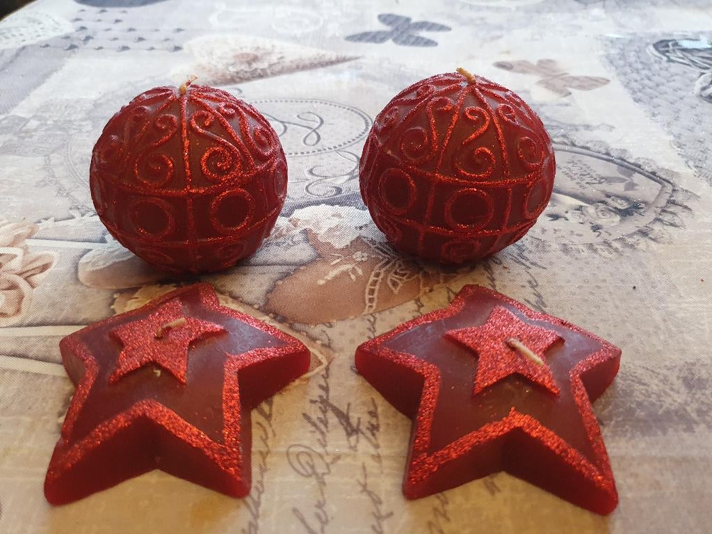 ensembles de 4 bougies décoratives de Noël, Divers, Enlèvement ou Envoi