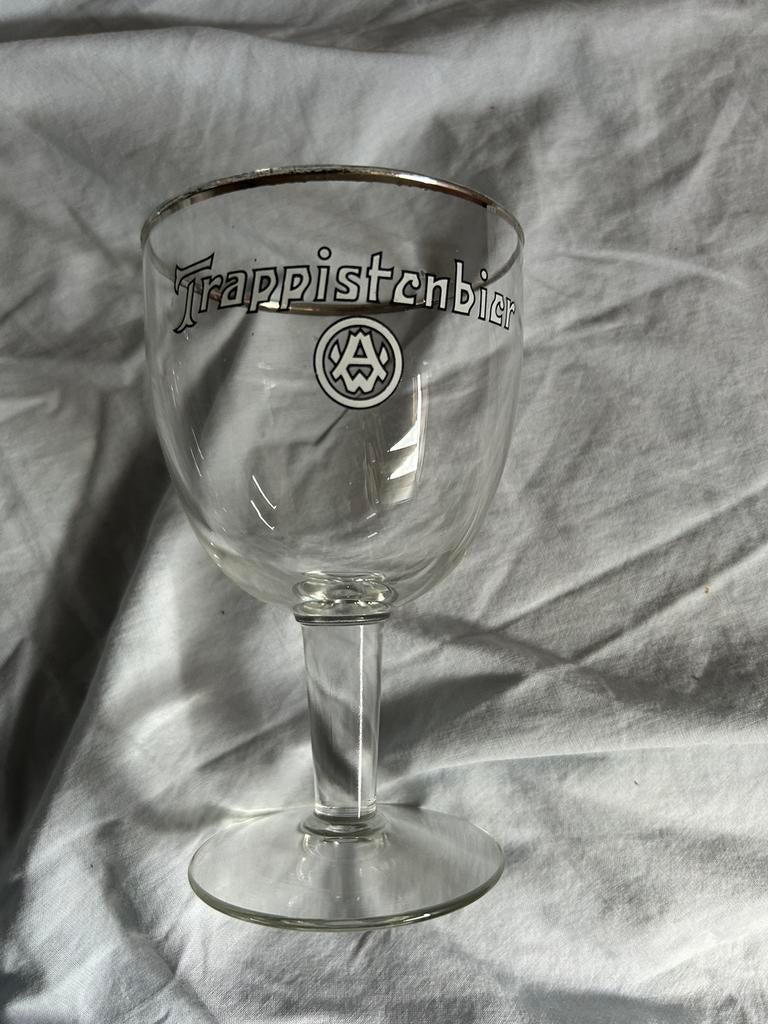antiek speciaal bierglas - westmalle, Ophalen of Verzenden, Zo goed als nieuw