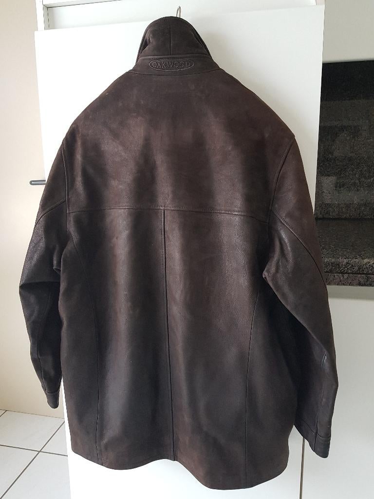 Warme winterjas in daim maat medium, Oakwood, Bruin, Maat 48/50 (M), Ophalen of Verzenden