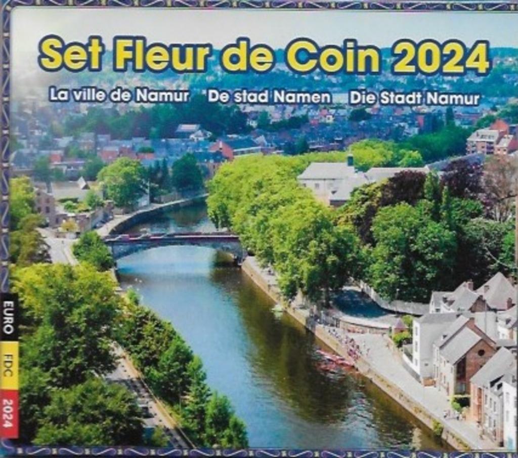 Bu-set Belgium 2024 La ville de Namur, Timbres & Monnaies, Envoi, Belgique