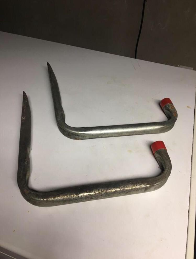 2 ladderhaken, Ophalen of Verzenden, Gebruikt