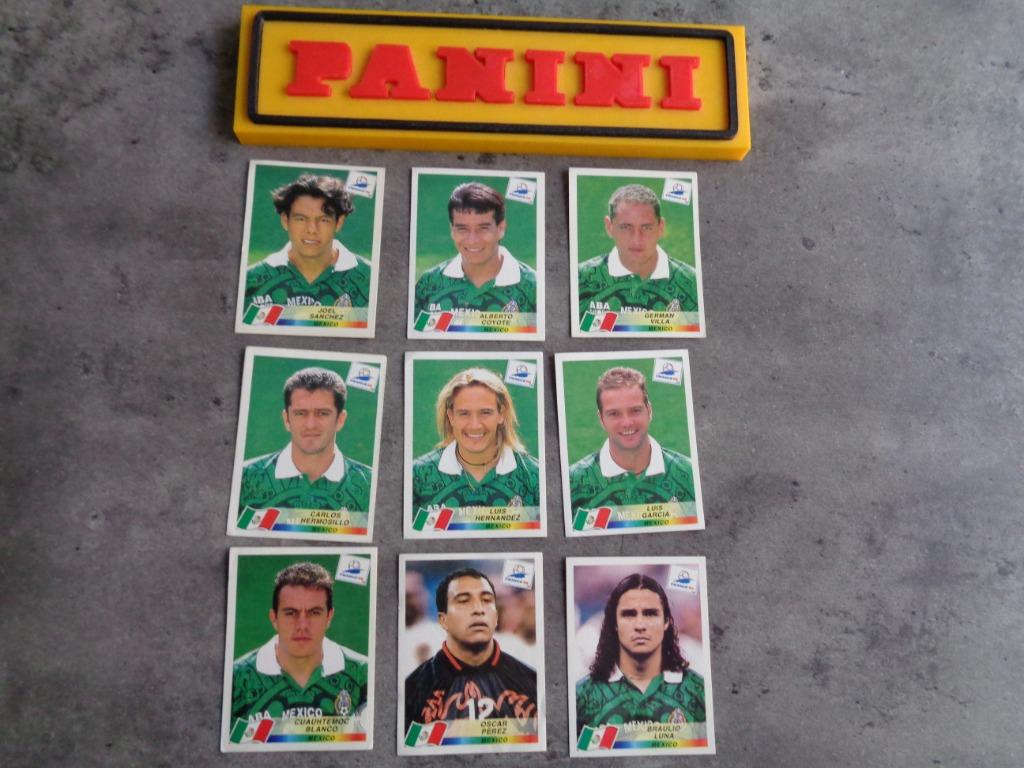 PANINI AUTOCOLLANTS DE FOOTBALL COUPE DU MONDE FRANCE 98 9x, Envoi