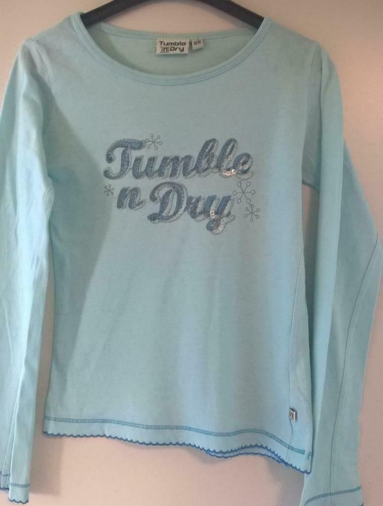Lichtblauwe longsleeve - Tumble 'n Dry - maat 128, Tumble 'n Dry, Gebruikt, Meisje, Ophalen of Verzenden