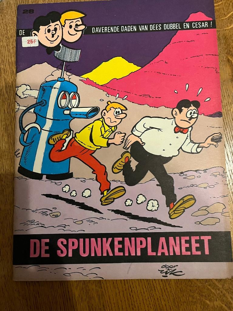 Strip Dees Dubbel et César - La planète Spunken, Collections, Envoi