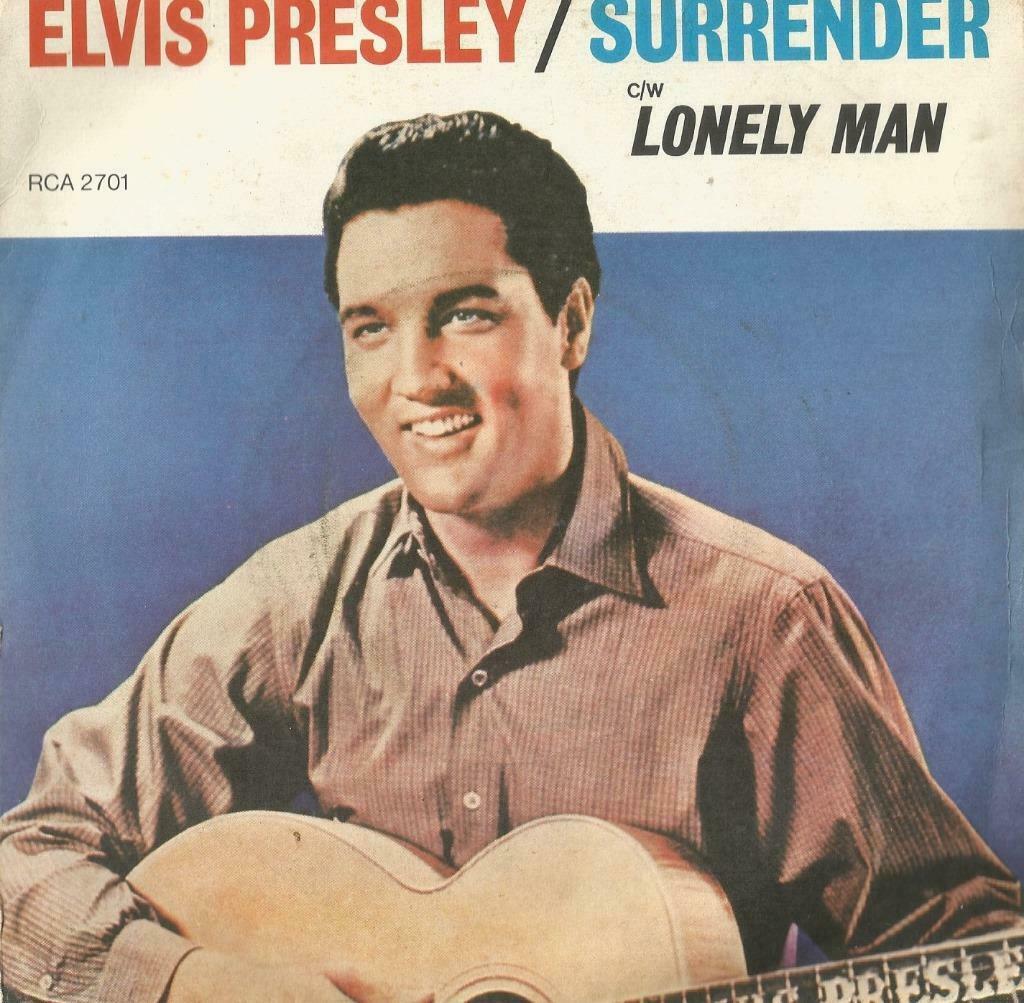 Elvis Presley – Surrender / Lonely man - Single - 45 rpm, Enlèvement ou Envoi, Utilisé, Pop