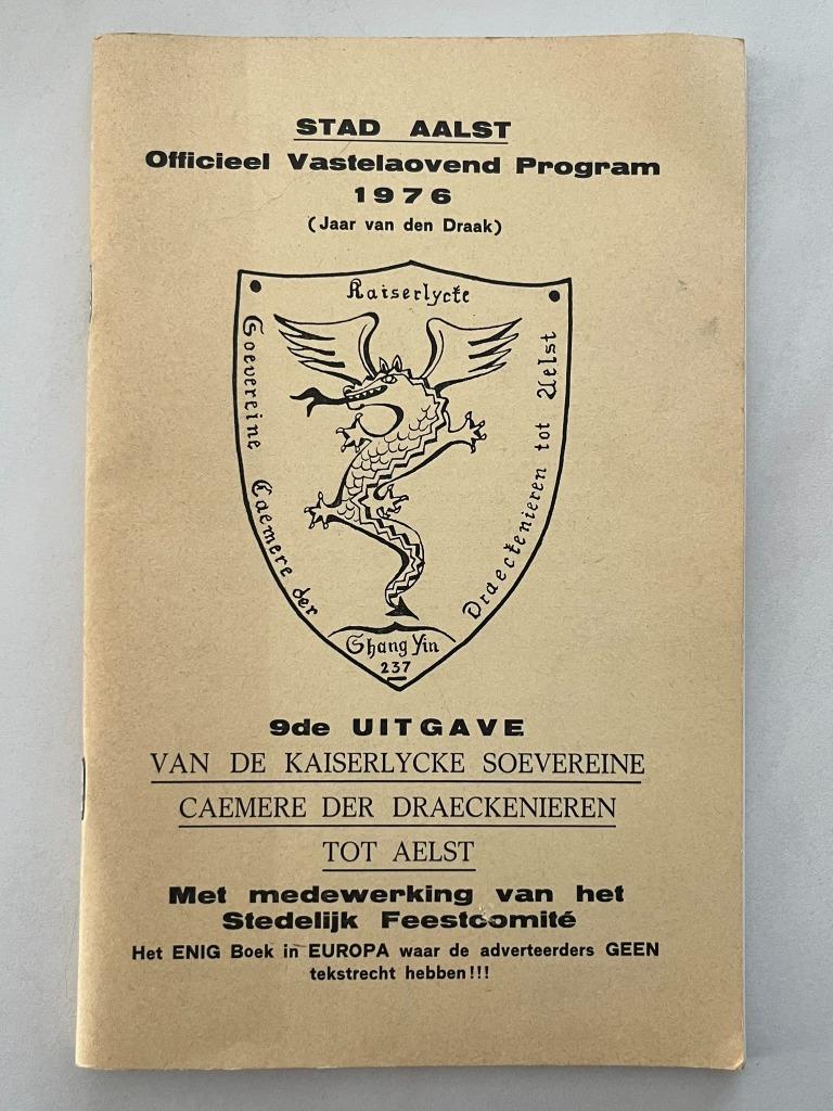 Aalst Oilsjt Carnaval geel boekje 1976 Draeckenieren, Verzamelen, Ophalen
