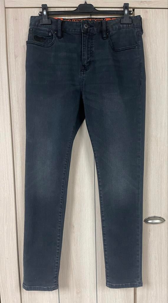 Jeansbroek : SuperDry : W32/L32 Skinny, Ophalen of Verzenden, Zo goed als nieuw, Grijs, SuperDry