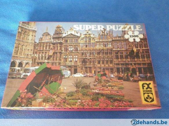 Puzzel - legpuzzel 1500 stuks - Brussel, Gebruikt