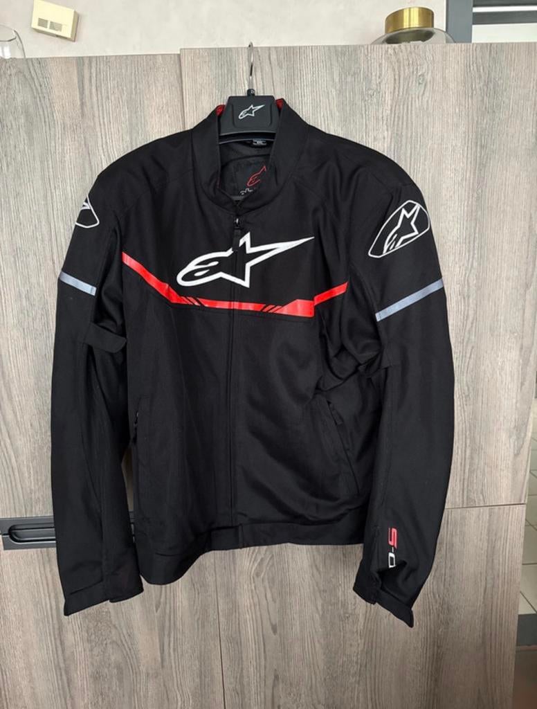 Alpinestars T-SPS air Jacket zwart/rood fluo, Ophalen, Tweedehands, Heren, Jas | textiel