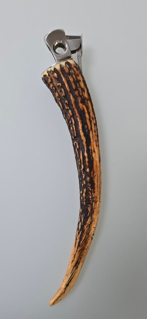 Sigarenknipper in hoorn van Dreizack Solingen., Antiek en Kunst, Ophalen of Verzenden