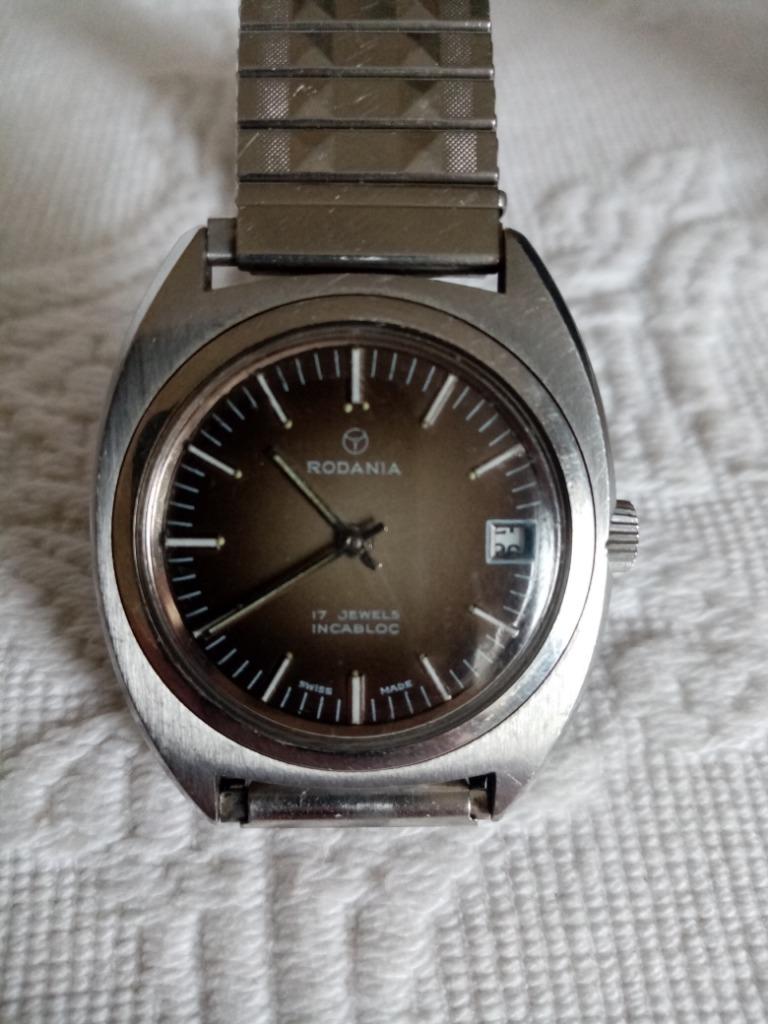 Montre homme   mécanique Rodania Suisse sans trotteuse 60/70, Enlèvement ou Envoi, Utilisé