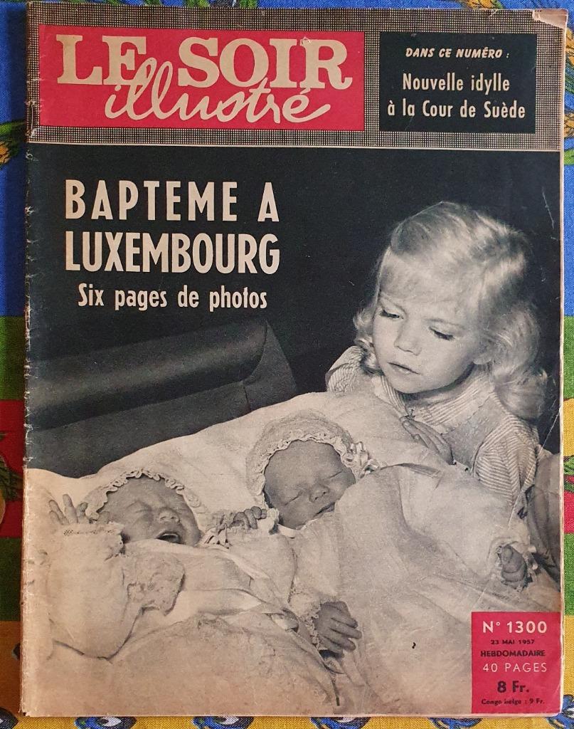 Le Soir Illustré n1300 23/05/1957 Ed ori Baptême à Luxembour, Enlèvement ou Envoi, 1940 à 1960, Journal ou Magazine