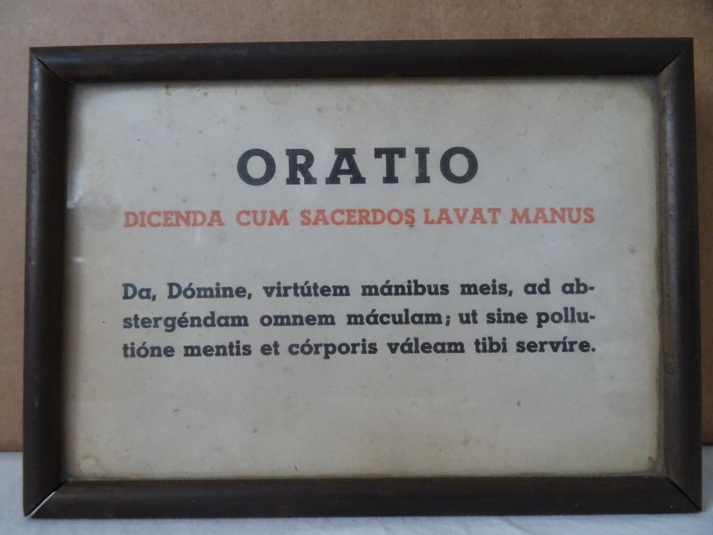 Prière latine antique pour le prêtre Oratio dicenda cum 1900, Antiquités & Art, Antiquités | Objets religieux, Enlèvement ou Envoi