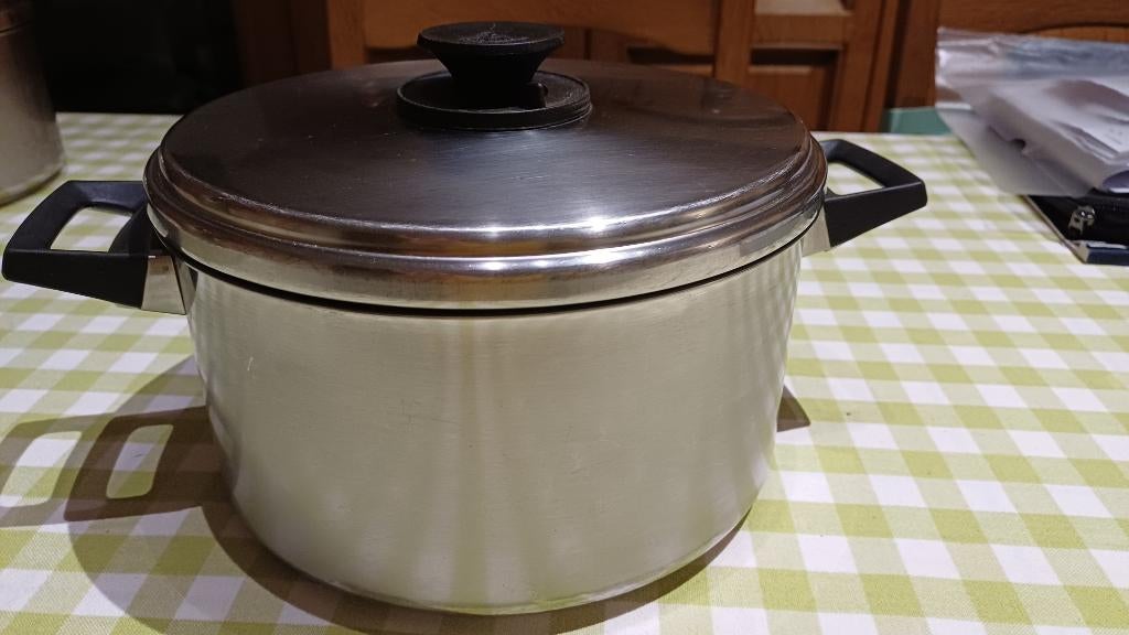 Marmite Demeyere 22 cm, Maison & Meubles, Inox, Demeyere, Utilisé, Compatible induction