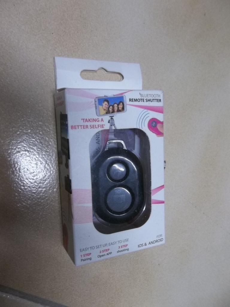 selfie kastje selfie remote shutter bleuthooth ,taking a bet, Ophalen of Verzenden, Nieuw