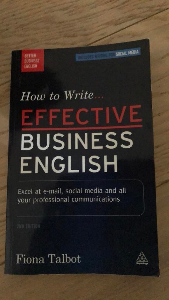 How to write effective business English, Enlèvement ou Envoi, Neuf