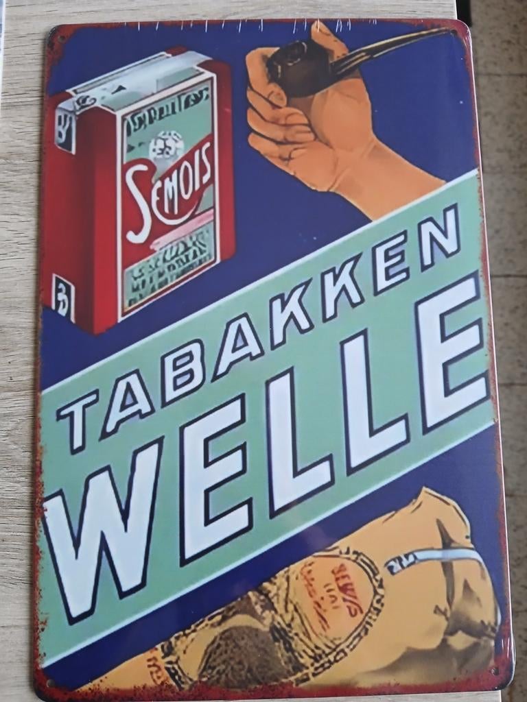 ASSIETTE À TABAC EN MÉTAL WELLE DE 20 X 30 CM, Enlèvement ou Envoi