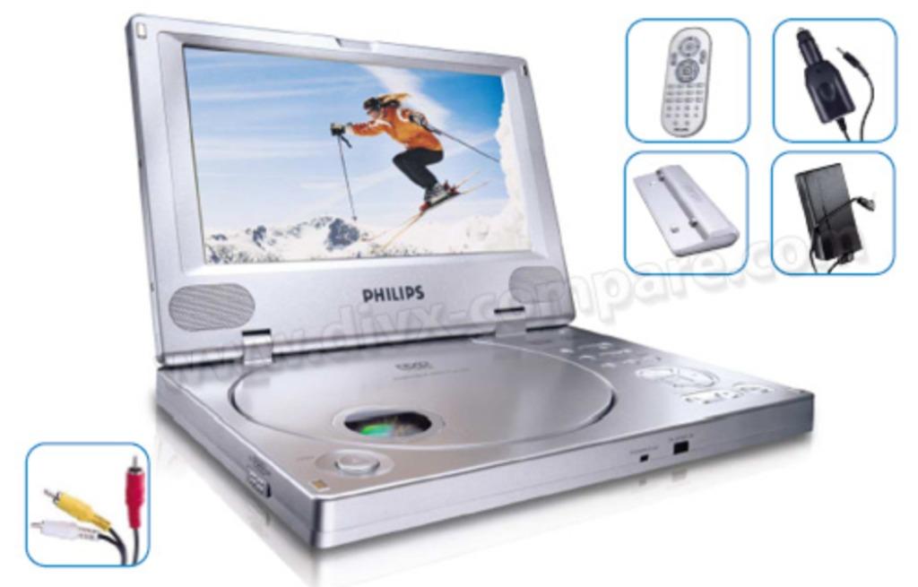 PHILIPS draagbare dvd-speler ALS NIEUW incl. (opberg)tas, Dvd-speler, Philips, Draagbaar, Ophalen of Verzenden