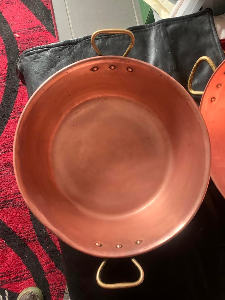 Anteik rode koper jam kam di 39cm diep13,5 cm, Antiek en Kunst, Ophalen of Verzenden, Koper