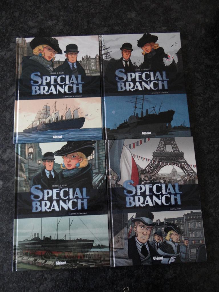 LOT "SPECIAL BRANCH" T1+T2+T3+T5 (voir texte), Boeken, Stripverhalen, Ophalen of Verzenden