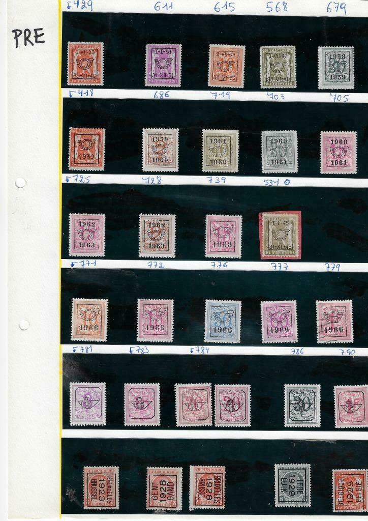 timbres-poste Belgique préoblitérés MNH, Timbres & Monnaies, Timbres | Europe | Belgique, Enlèvement ou Envoi, Non oblitéré, Neuf