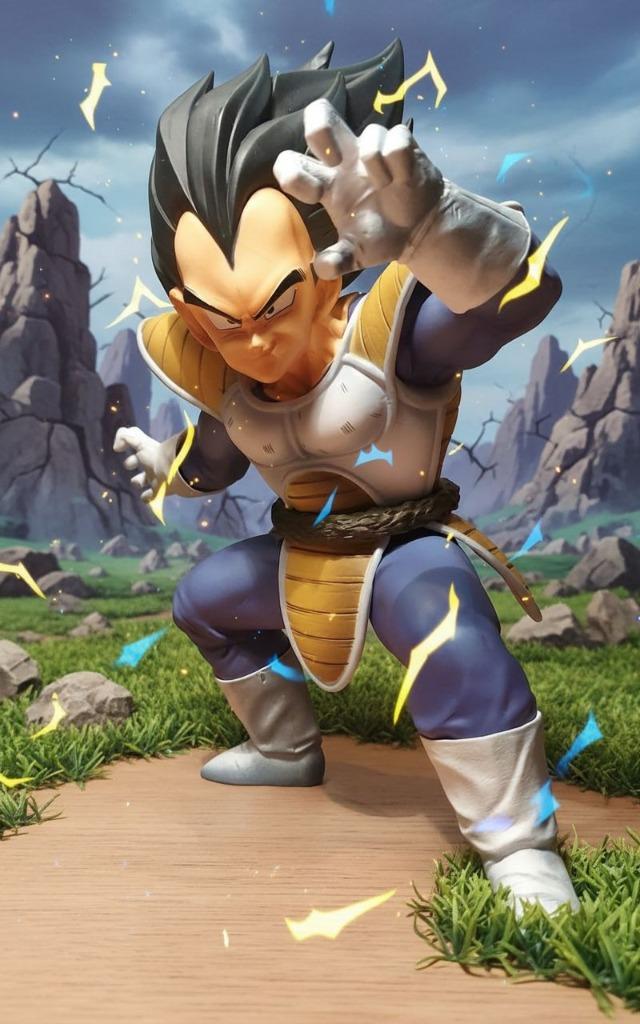 Vegeta dragon ball z, Ophalen of Verzenden, Zo goed als nieuw