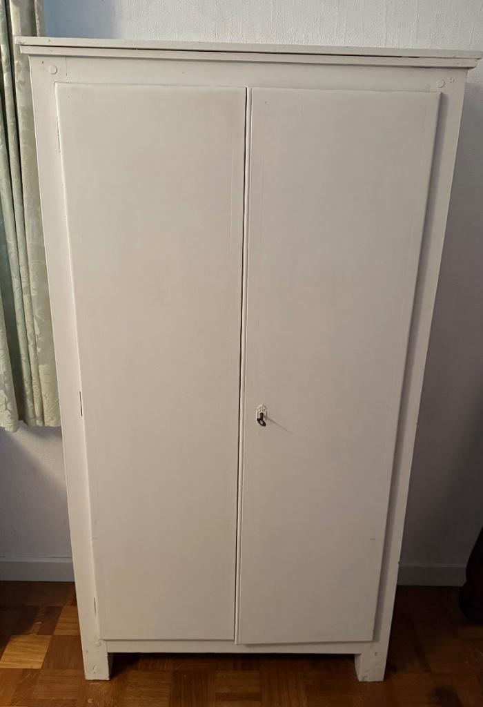 Houten Klerenkast, Huis en Inrichting, Kasten | Kleerkasten, Ophalen, Gebruikt, 50 tot 100 cm, 150 tot 200 cm