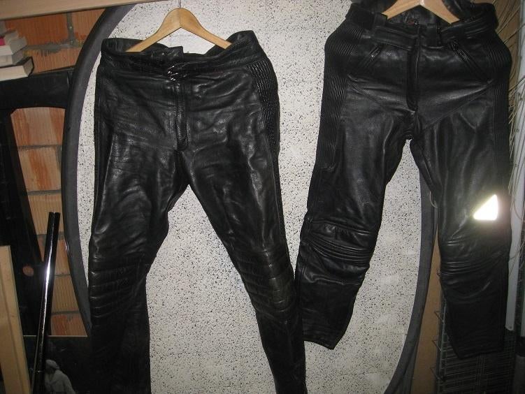 zwarte leren motorbroek voor dames, Enlèvement ou Envoi, Femmes, Pantalon | cuir, Hein Gericke