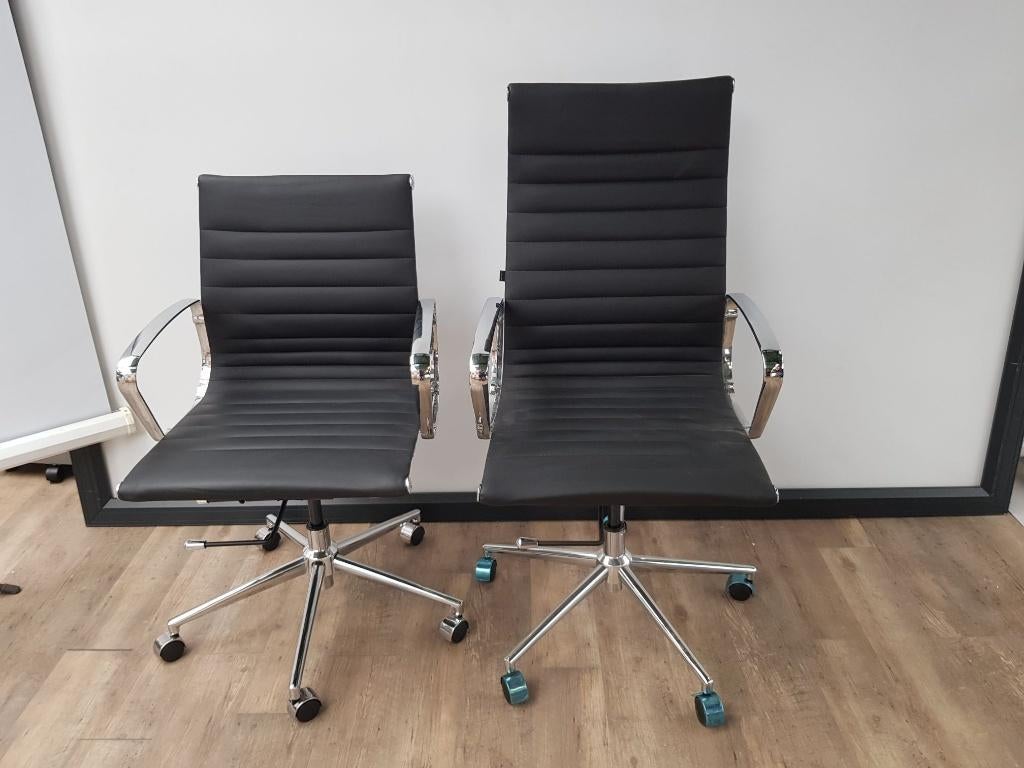 Bureaustoel Torino hoge rug, Ophalen of Verzenden, Leer