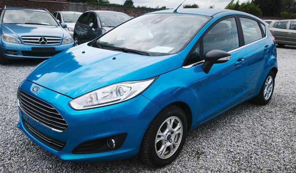 🆕EXPORT-FORD FIESTA_1.5 TDCI(95CH)_10/2015💢EUR. 6B_A/C💢, Stof, 4 cilinders, Blauw, Bedrijf