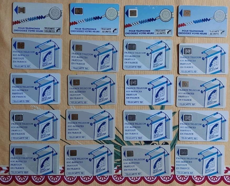 20 cartes téléphoniques françaises de 1987 à 1991, Enlèvement ou Envoi