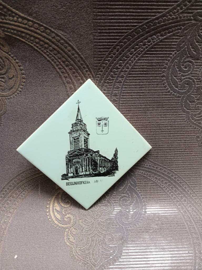 Tegel Begijnhofkerk Aalst, Ophalen of Verzenden, Gebruikt, Overige typen