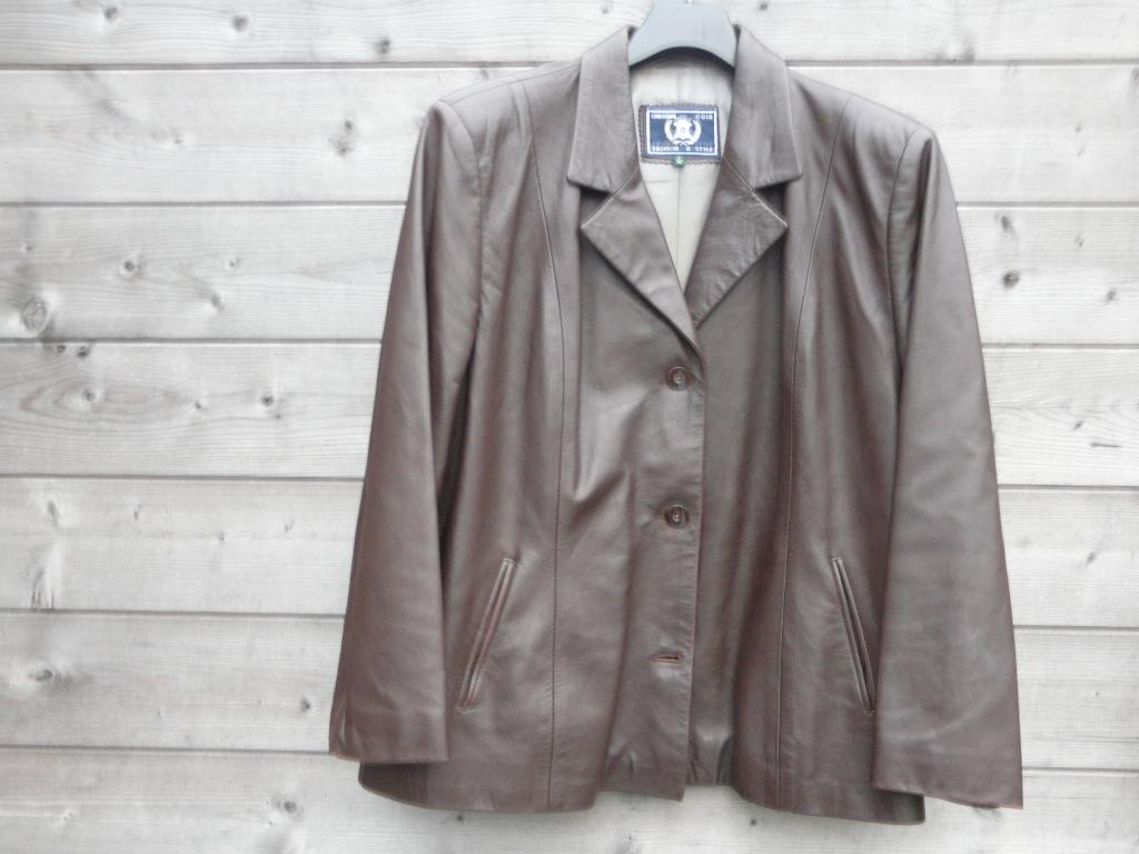 Vintage, kort  damesjasje in soepel leder maat 50, Kleding | Dames, Ophalen, Bruin, Maat 46/48 (XL) of groter, Zo goed als nieuw