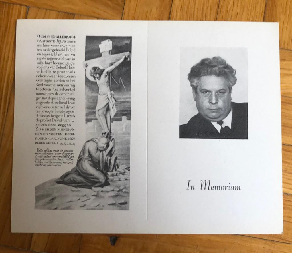 Carte de deuil Felix Timmermans, Enlèvement ou Envoi