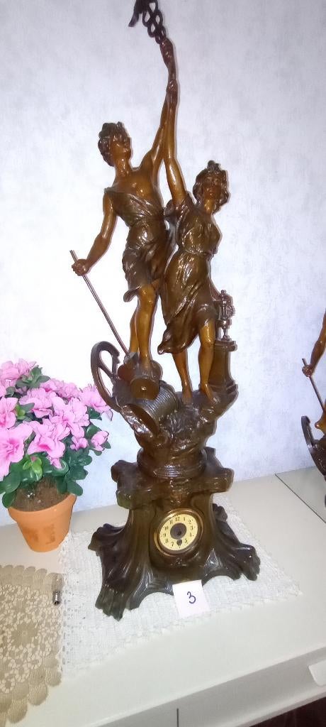 Antiek beeld figuur in zamac nr 3, Antiek en Kunst, Ophalen of Verzenden
