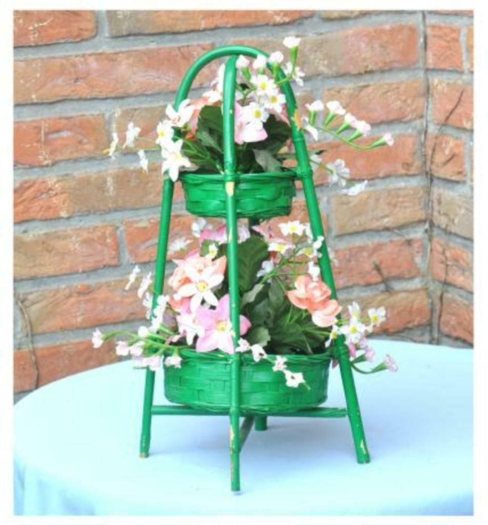 §panier décoratif rotin et soie, Enlèvement ou Envoi