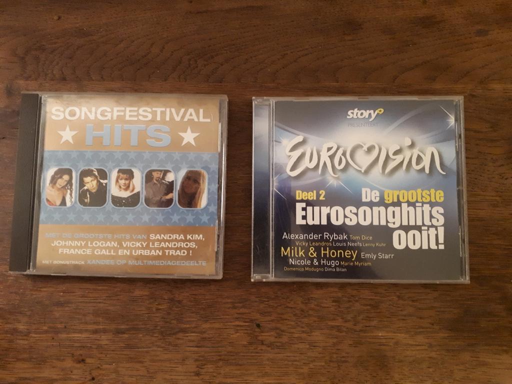 2 CD de tubes de l'Eurovision et du Song Contest, CD & DVD, Enlèvement ou Envoi, Utilisé