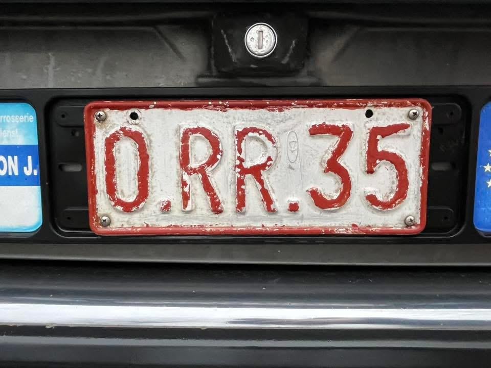 Oude belgische nummerplaten, Ophalen of Verzenden, Gebruikt